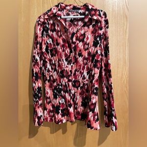 Apt 9 Size 2X Multi Color Long Sleeve Blouse